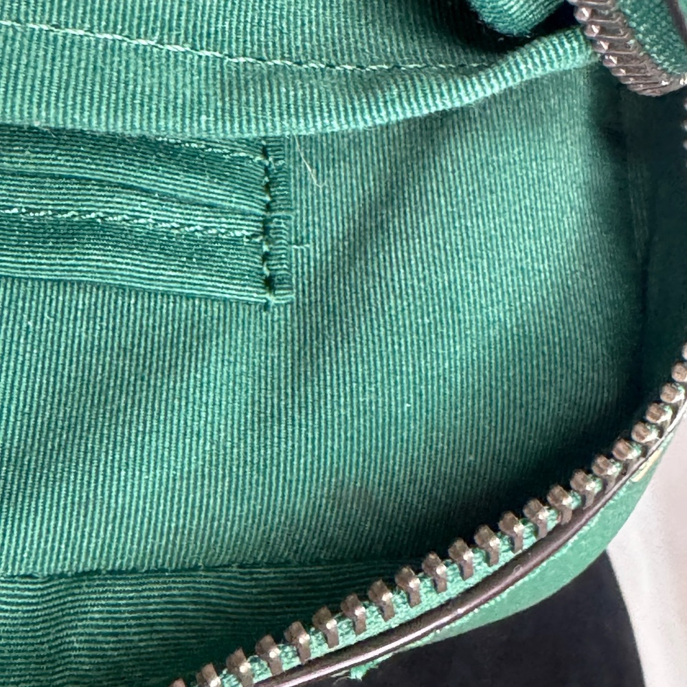 Coach Crossbody Camera Bag – Green Floral Print Leather – Adjustable Strap - Picture 11 of 11